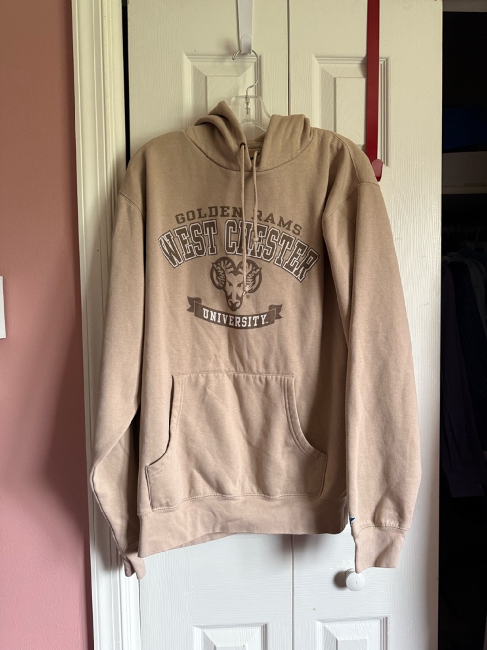 Blue 84 Beige West Chester Golden Rams Hoodie